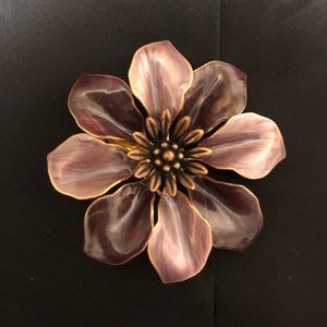Vintage purple enamel brooch.